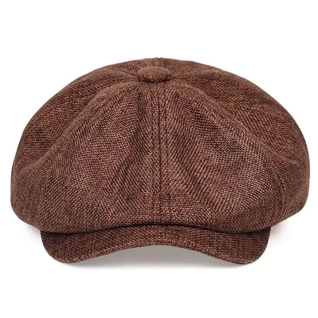 Textured Cotton Newsboy Cap | PHOENIX
