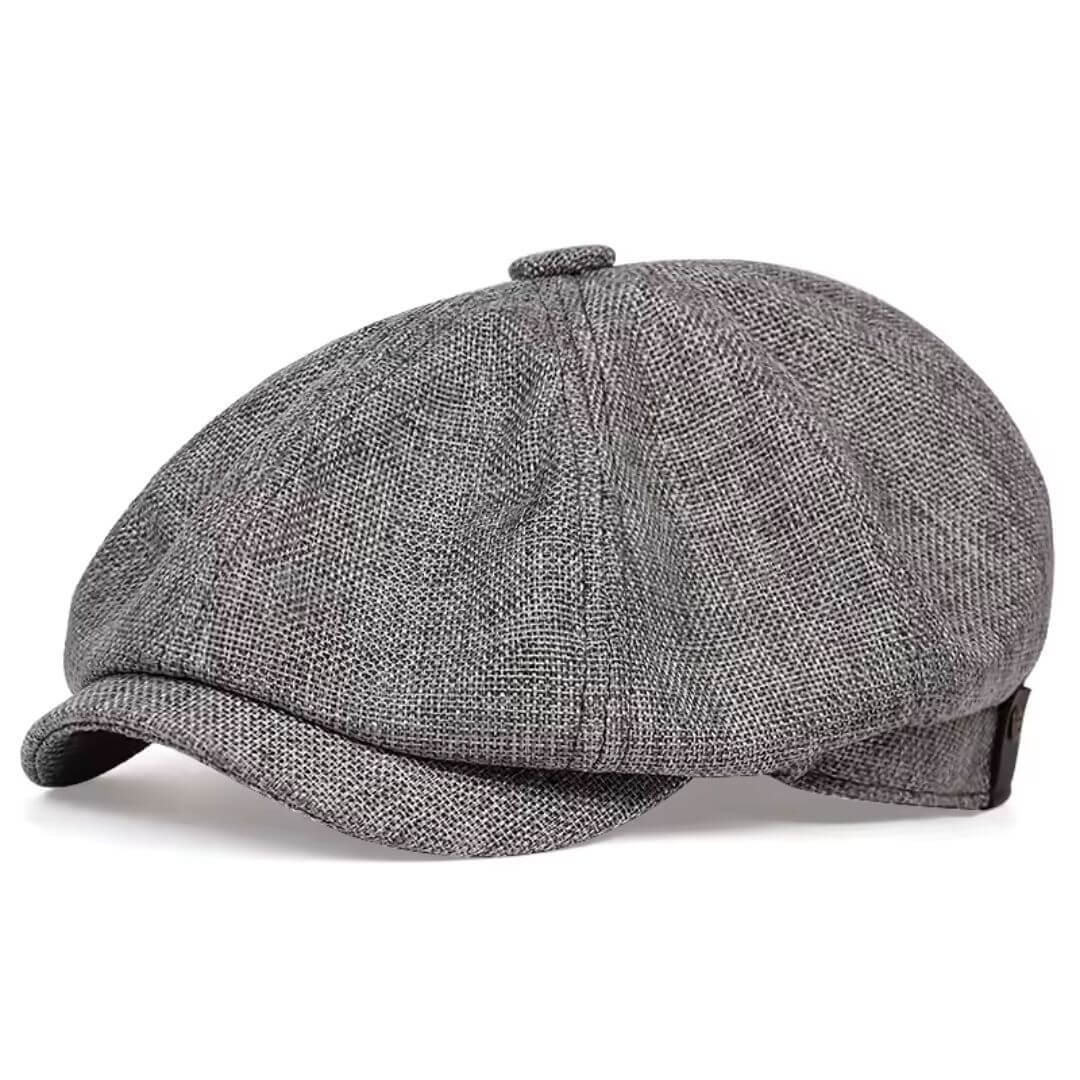 Textured Cotton Newsboy Cap | PHOENIX