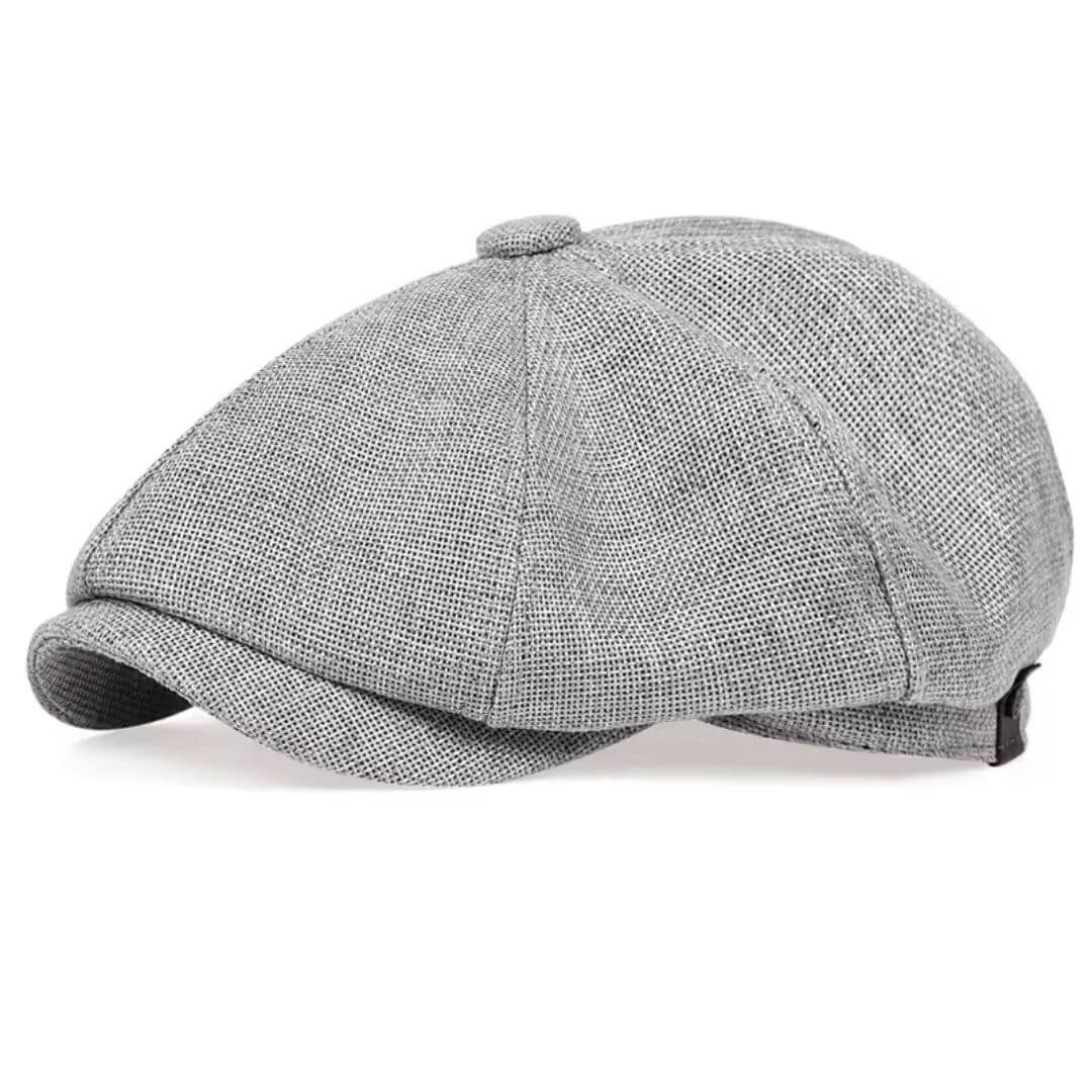 Textured Cotton Newsboy Cap | PHOENIX