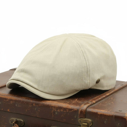 Brushed Cotton Flat Cap | ATLANTA