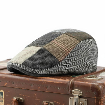 Patchwork Tweed Flat Cap | BRIDGER